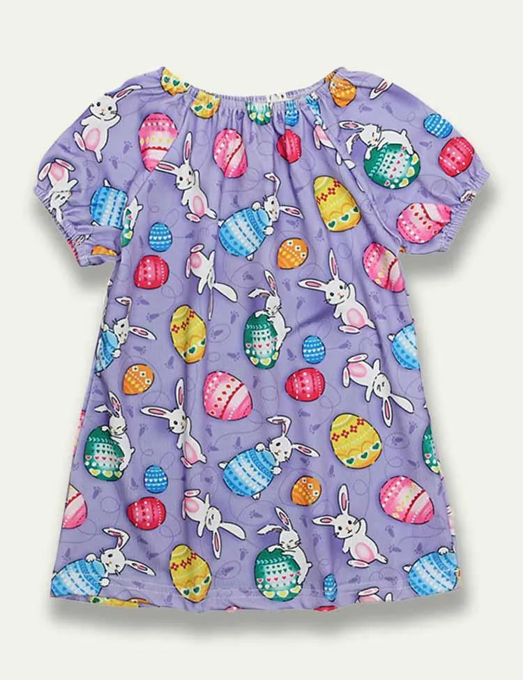 Easter Bunny Egg Printed Sleeveless Pleated Dress – MINIS Easter Bunny Egg Printed Sleeveless Pleated Dress – MINIS