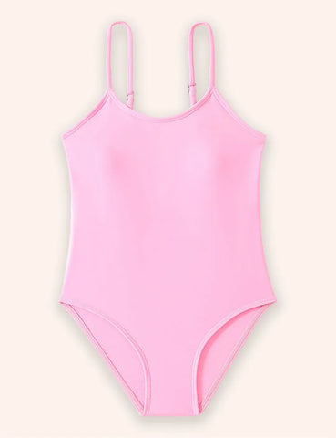 Einfarbiger Sling-Badeanzug