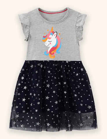 Abito in tulle unicorno