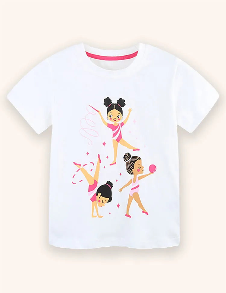 Tanzende Prinzessin Bedrucktes T-Shirt
