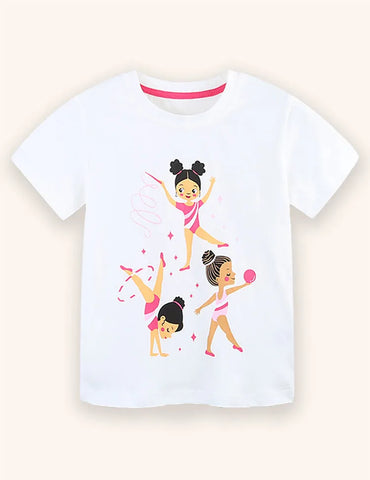 Tanzende Prinzessin Bedrucktes T-Shirt