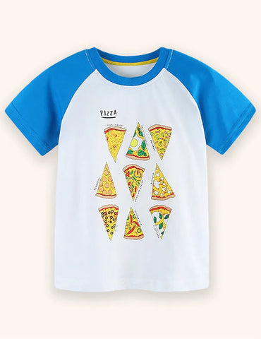 Camiseta Estampada Pizza Gourmet