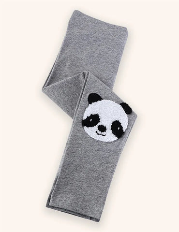 Leggings mit Panda-Applikation