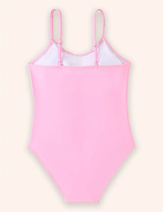 Einfarbiger Sling-Badeanzug
