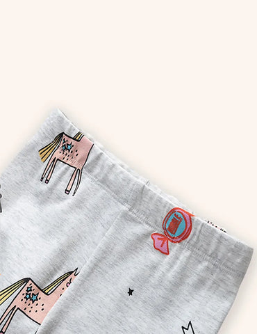 Einhorn-Regenbogen-Leggings