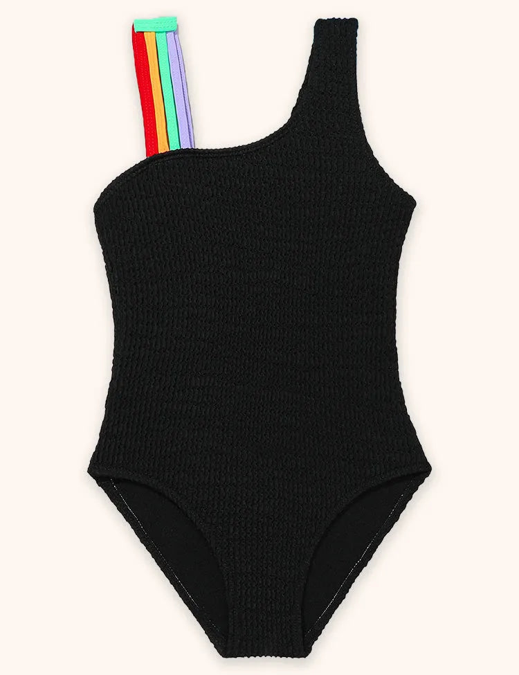 Badeanzug mit Regenbogen-Träger