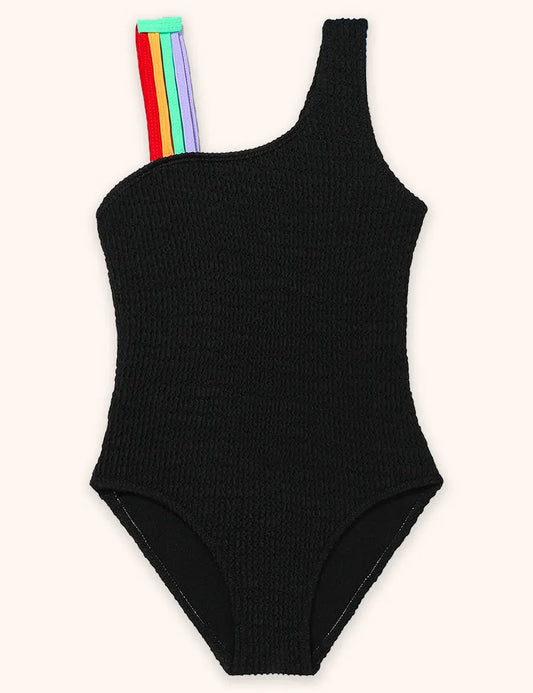 Badeanzug mit Regenbogen-Träger