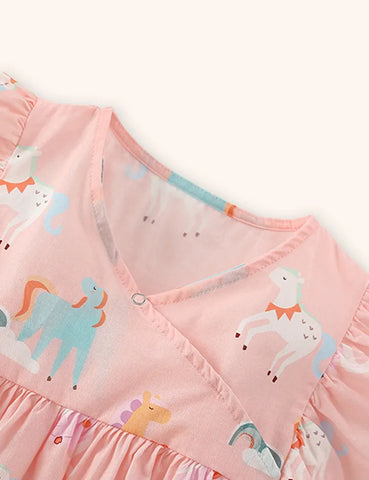 Pony Printed Dress