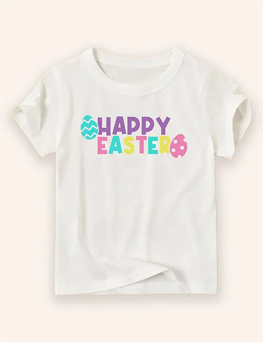 T-Shirt mit Oster-Cartoon-Aufdruck
