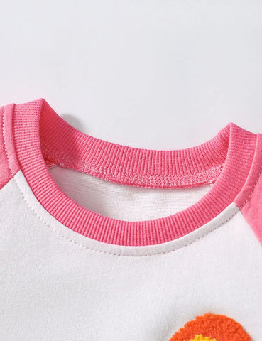 Rainbow Applique Cotton T-shirt Set