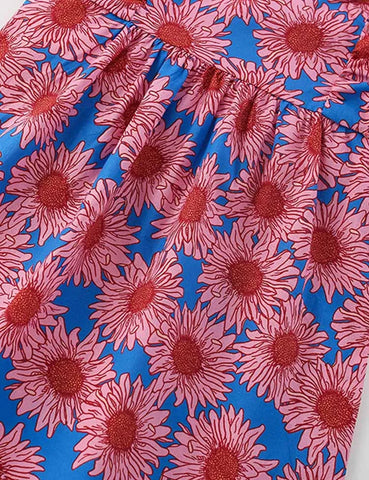 Blumengemustertes Ärmelloses Kleid