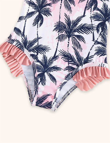 Badeanzug mit Kokosnuss-Print
