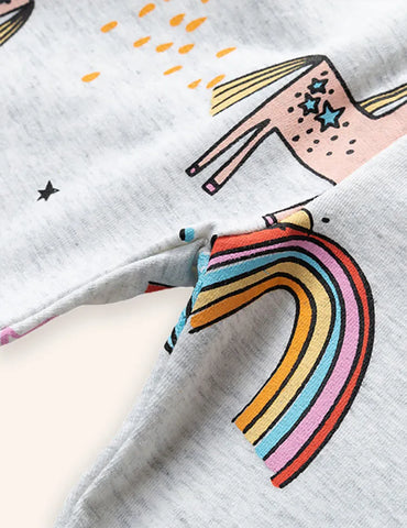 Einhorn-Regenbogen-Leggings