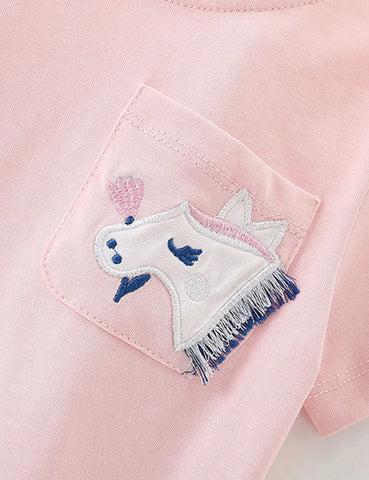 Conjunto de falda vaquera con pony