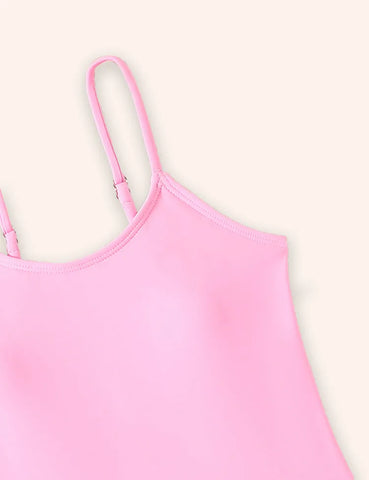 Einfarbiger Sling-Badeanzug