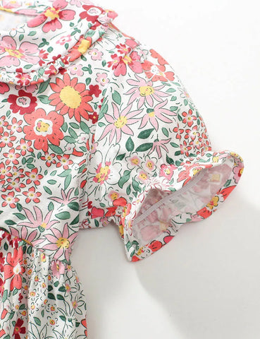 Blossom Floral Printed Cotton Dress