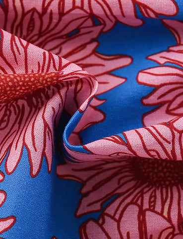Blumengemustertes Ärmelloses Kleid
