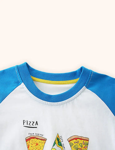 Camiseta Estampada Pizza Gourmet