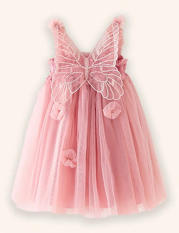 3D-Flügel-Tüllkleid