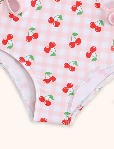 Niedlicher Badeanzug mit Kirschenprint
