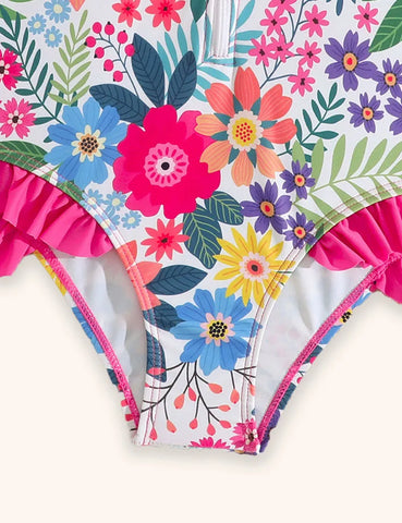 Badeanzug mit Blumenmuster