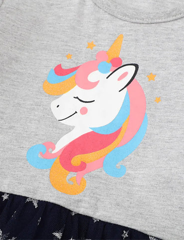 Abito in tulle unicorno