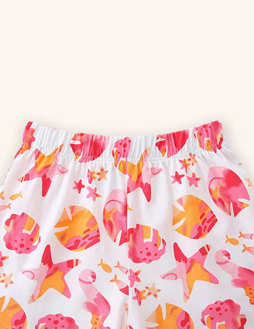Conjunto estampado de caballitos de mar