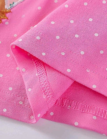 Kleid Mit Fuchs-Applikation