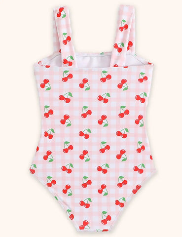 Niedlicher Badeanzug mit Kirschenprint