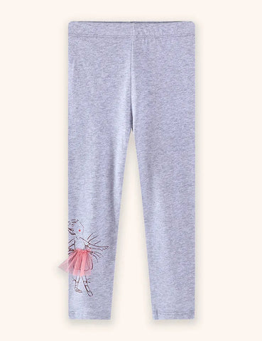 Leggings mit tanzender Prinzessin-Applikation