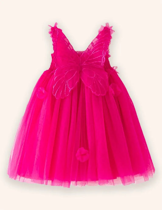 3D-Flügel-Tüllkleid
