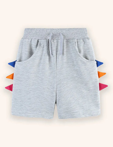 Pantaloncini in cotone con denti di dinosauro
