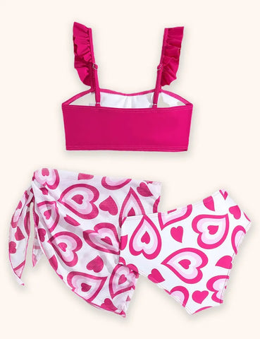 Herzbedruckter Geteilter Bikini