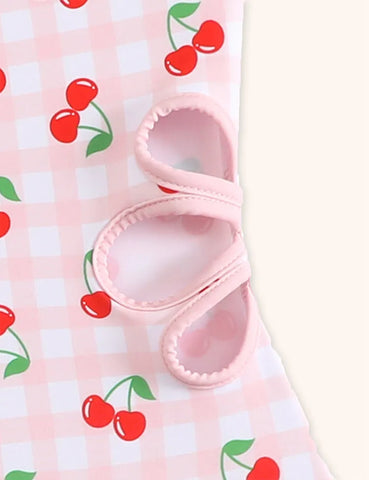 Niedlicher Badeanzug mit Kirschenprint