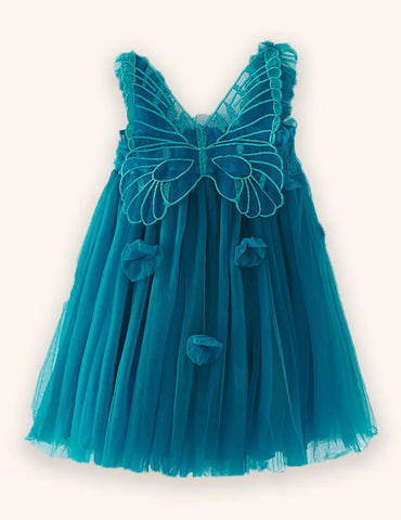 3D-Flügel-Tüllkleid