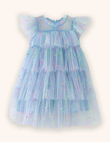 Tüllkleid Mit Sanftem Regenbogenfarbverlauf