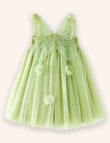3D-Flügel-Tüllkleid