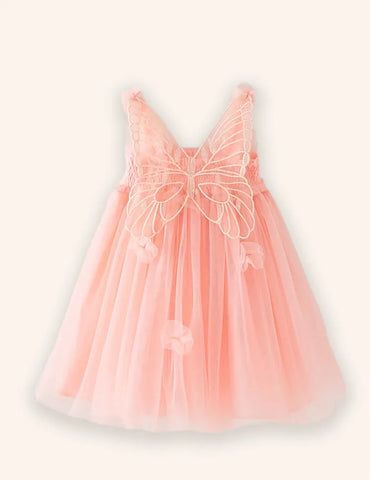 3D-Flügel-Tüllkleid