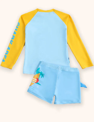 Cute Shark Printed Swimsuit