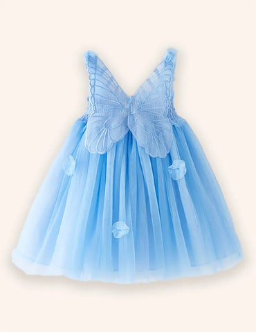 3D-Flügel-Tüllkleid