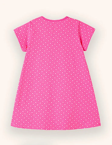 Kleid Mit Fuchs-Applikation
