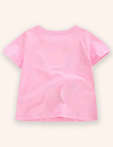 Niedliches T-Shirt mit Hasen-Applikation