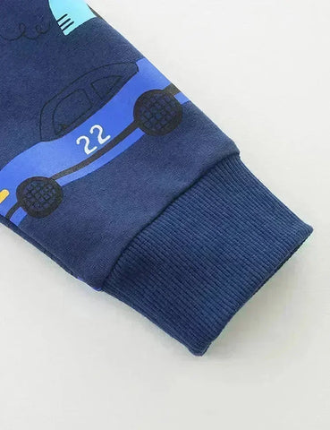 Racing Car Printed Sweatshirt