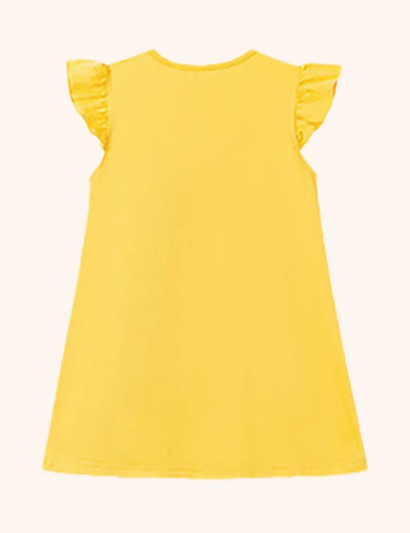 Kleid mit Schleifen- und Blumenprint