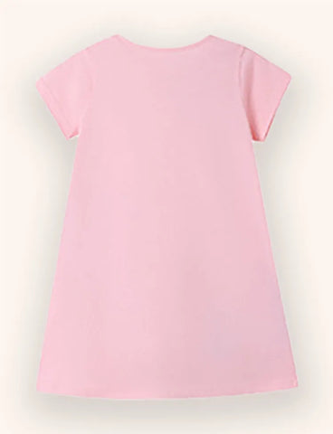 Kleid mit Cartoon-Wetter-Applikation