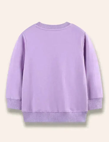Floral Hedgehog Appliqué Sweatshirt