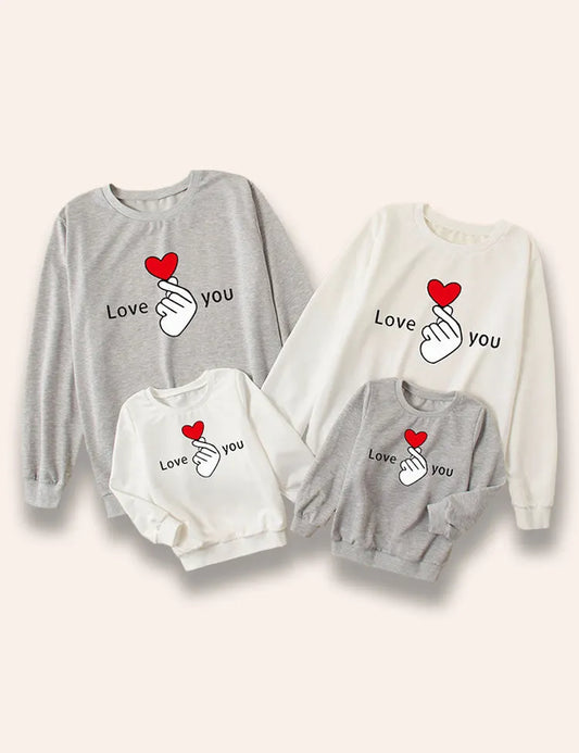 Valentine's Day Family Matching Sweatshirt