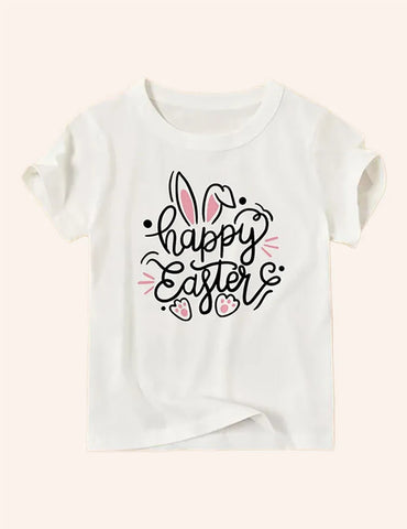 T-Shirt mit Oster-Cartoon-Aufdruck
