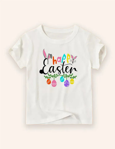 T-Shirt mit Oster-Cartoon-Aufdruck