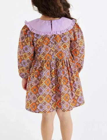 Flower Pattern Printed Dress